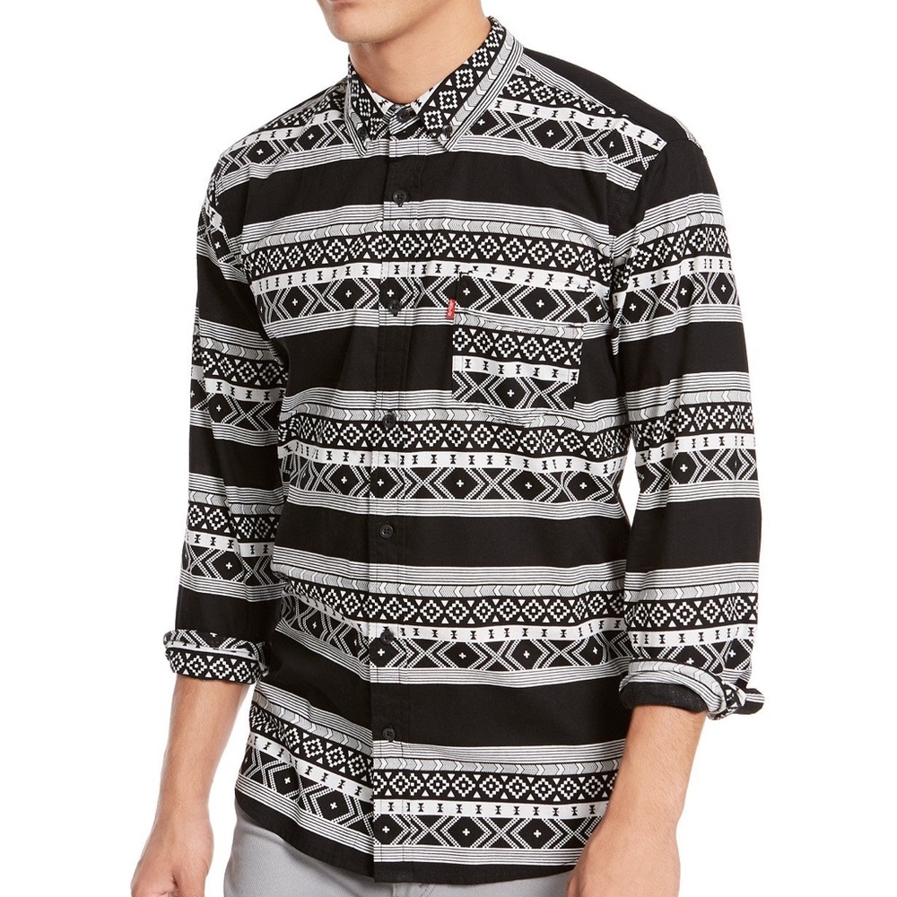 Levi’s button down Aztec print